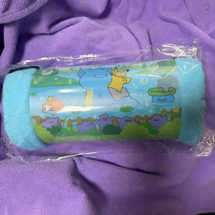 [BUNJANG] Pokemon Town Metamon Beach Towel (Sealed) / 2025 포켓몬타운 변신메타몽 비치타월 (미개봉 새상품)
