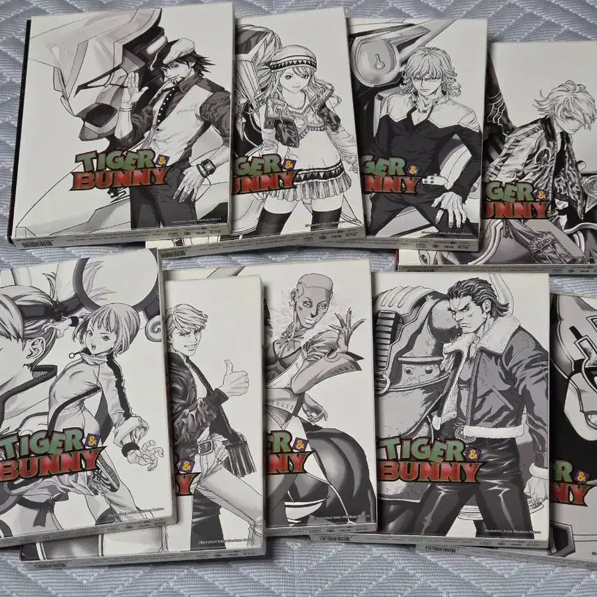 [BUNJANG] Tiger &amp; Bunny LE Blu-ray 9-Volume Set Illustrated by Masakazu Katsura / 9종세트 타이거 앤 버니 LE  블루레이 전영소녀 카츠라마사카즈
