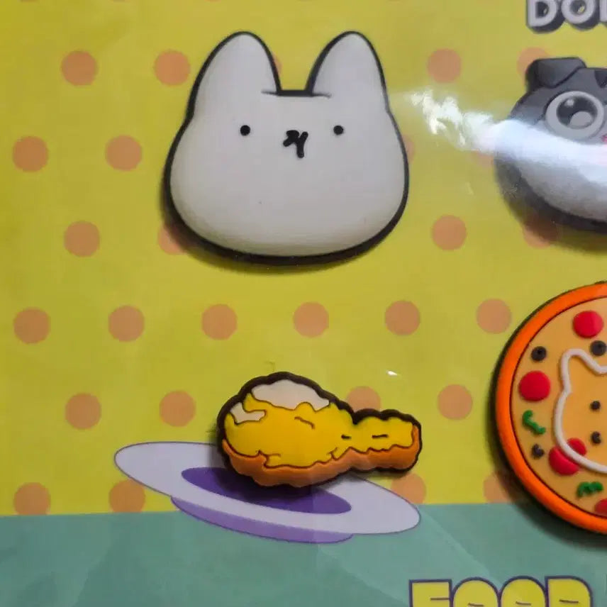 [BUNJANG] Doldy Shop Jindoll Hidie Food Party Shoe Charm Set / 돌디샵 진돌 히디 푸드파티 신발 참 세트