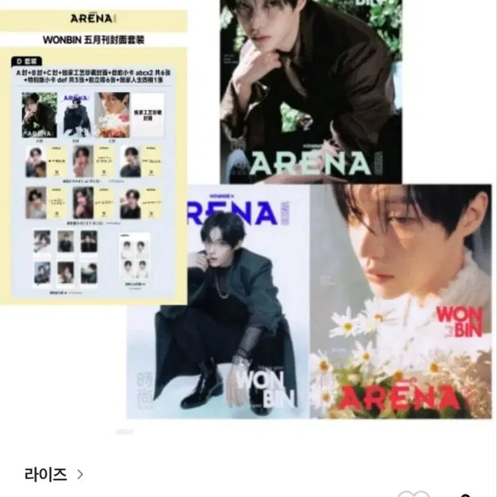 [BUNJANG] Arena Wonbin Homme Plus Full Set / [냥발포카 포함]아레나 원빈 풀세트