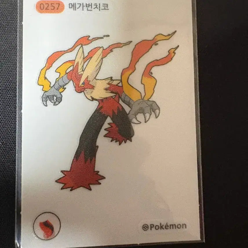 [BUNJANG] Pokemon Card Mega Blaziken Sticker / 포켓몬카드 메가번치코 띠부씰