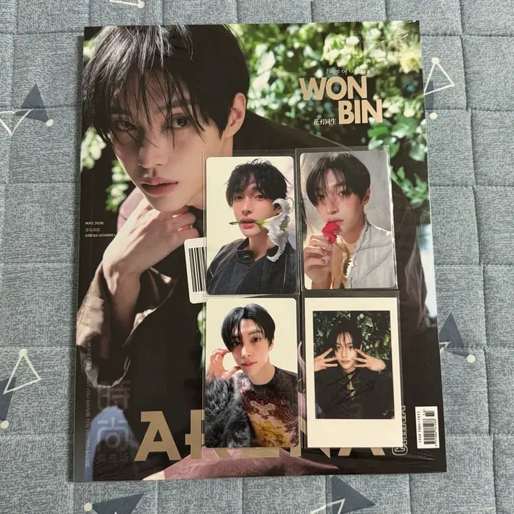 [BUNJANG] RIIZE Wonbin Arena Homme Plus A Type Magazine Photocard Set / 라이즈 원빈 아레나 옴므 플러스 A형 잡지 포카 폴라