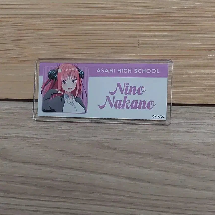 [BUNJANG] The Quintessential Quintuplets Nino Acrylic Student ID / 5등분의 신부 니노 아크릴 학생증
