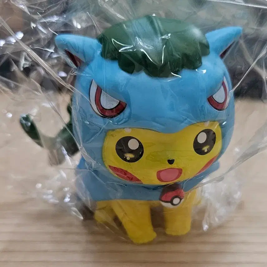 [BUNJANG] Pokemon Bulbasaur Poncho Cosplay Pikachu Figure / 포켓몬스터 이상해씨 판초 코스프레 피카츄 피규어