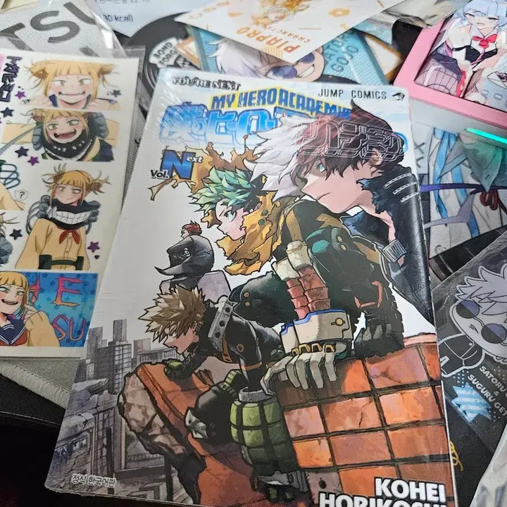 [BUNJANG] My Hero Academia The Movie: Two Heroes - Special Edition Comic Book &amp; Himiko Toga Sticker Set / 나히아 극장판 특전 만화책 +덤 토가 스티커