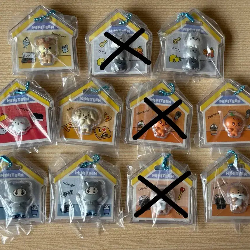 [BUNJANG] Seventeen Mini-teen Gacha POB Set / 세븐틴 미니틴 가챠 양도 샤슴이 열닫잠 뾰풀이 도아 뿌귤이 논버 찬달이