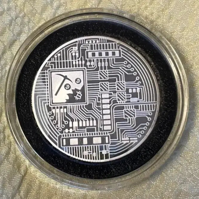 [BUNJANG] Bitcoin Silver Coin 50g / 비트코인 실버 코인 999.9% 50g
