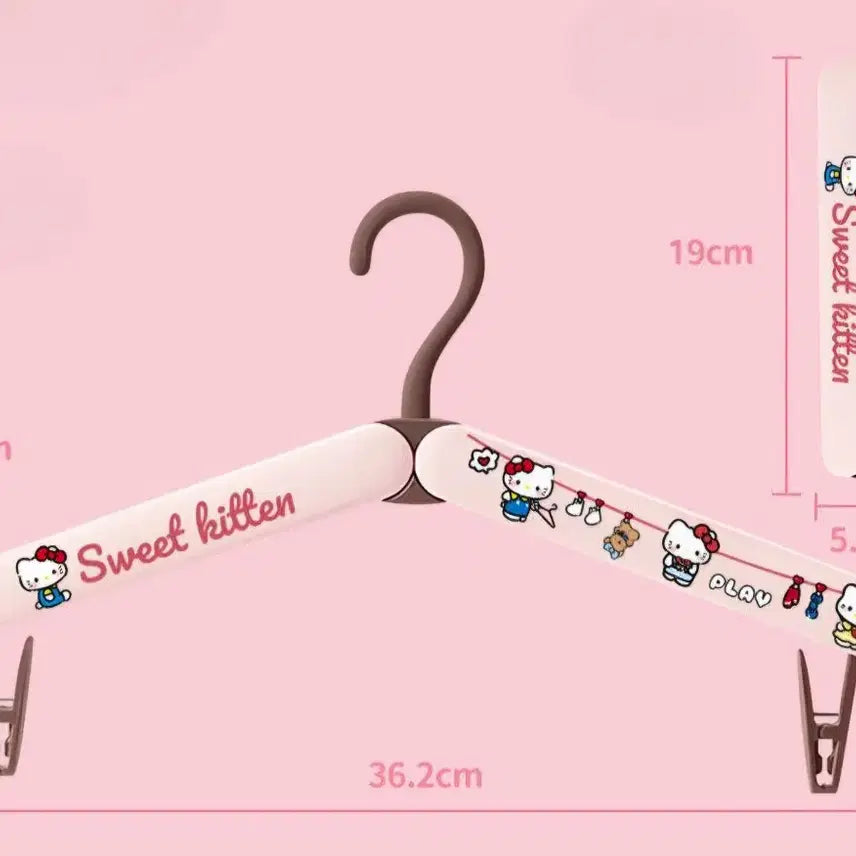 [BUNJANG] Kitty Portable Folding Hanger / 키티 휴대용 옷걸이 접이식