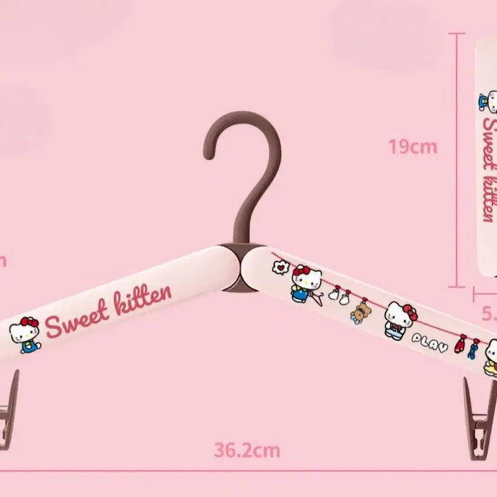 [BUNJANG] Kitty Portable Folding Hanger / 키티 휴대용 옷걸이 접이식
