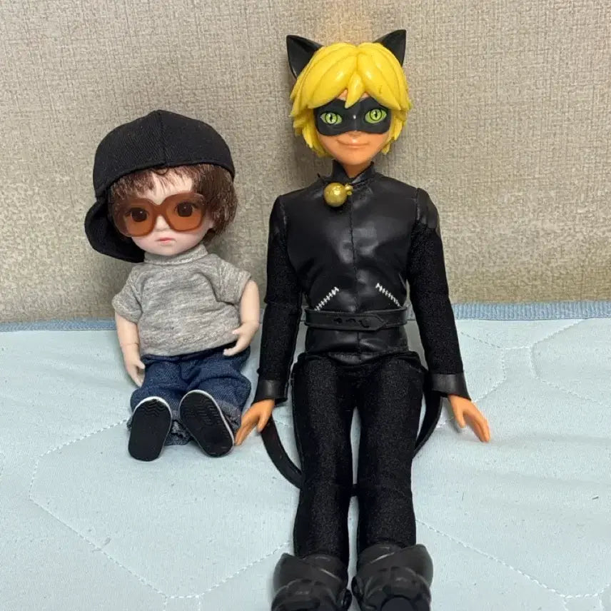 [BUNJANG] Ladybug &amp; Black Cat Ball-Jointed Doll Bundle Set / 레이디버그 블랙캣 인형, 구체관절인형 일괄로 판매합니다
