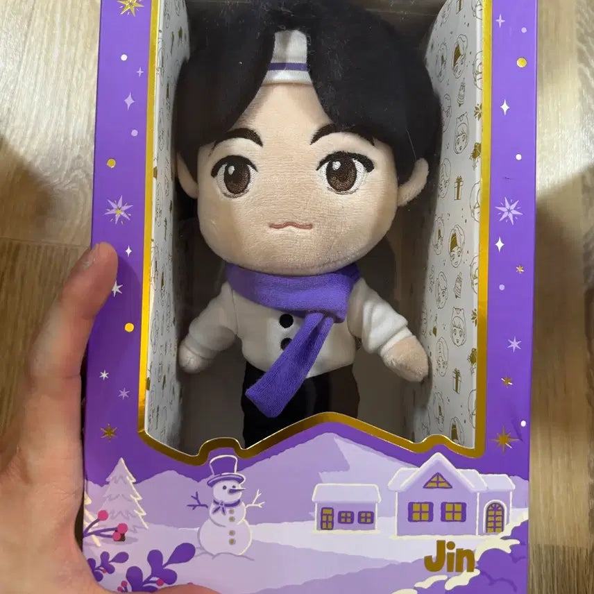 [BUNJANG] BTS Jin TinyTAN 2020 Holiday Ver. Plush Doll / BTS 방탄소년단 진 봉제인형 타이니탄 2020년 홀리데이 Ver