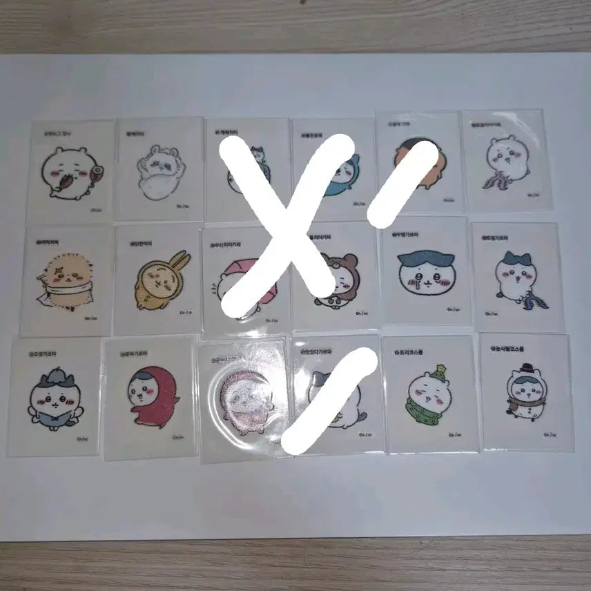 [BUNJANG] Chiikawa Mono Character Retro Seal Sticker 1st Edition / 치이카와 먼작귀 레트로 연도문구 띠부씰 띠부실 1탄