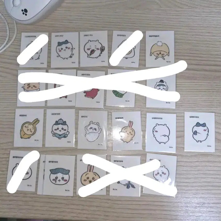 [BUNJANG] Chiikawa Mono Character Retro Seal Sticker 1st Edition / 치이카와 먼작귀 레트로 연도문구 띠부씰 띠부실 1탄
