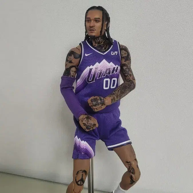 [BUNJANG] Jordan Clarkson Utah Jazz 1/6 Scale Artist Made Figure / 새상품) 조던 클락슨 1/6 작가작 유타 재즈 피규어 (핫토이X작가작)