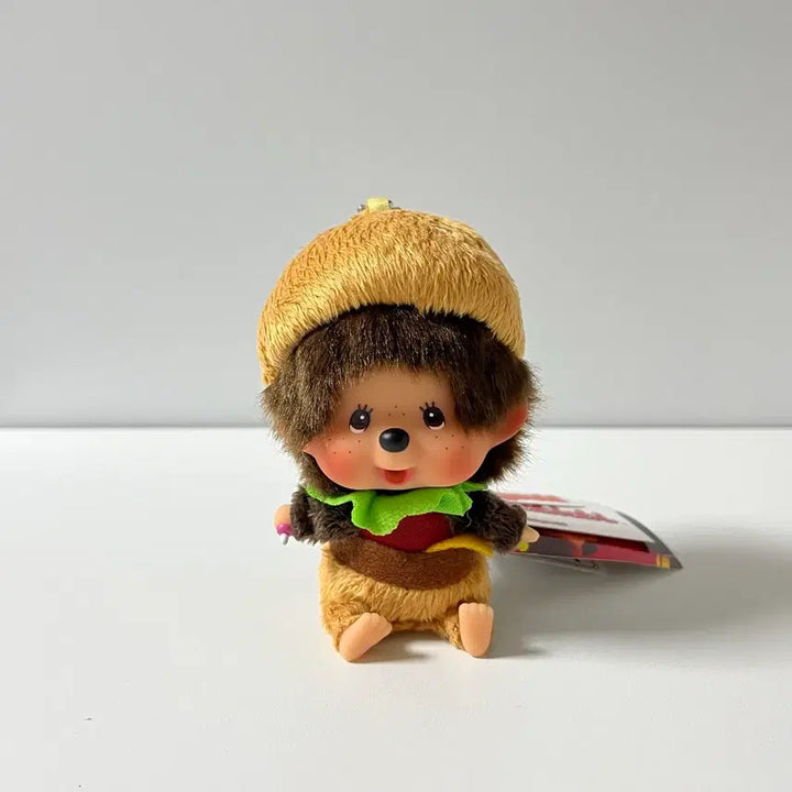 [BUNJANG] Hamburger Monchhichi Keychain / 햄버거 몬치치 키링
