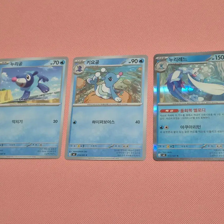 [BUNJANG] Pokemon Card Nuzleaf/Grovyle/Sceptile Set / 포켓몬 카드 누리공/키요공/누리레느 3장 앨범용