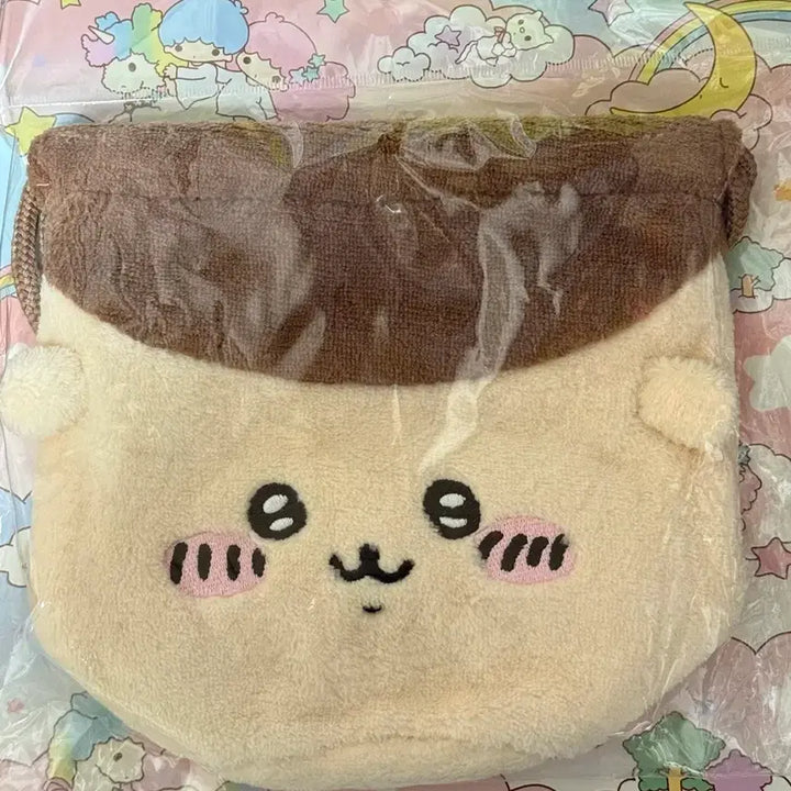 [BUNJANG] Chiikawa Kurimanju Pouch Bag / 치이카와 쿠리만쥬 조리개 복조리 조리개 페이스 파우치