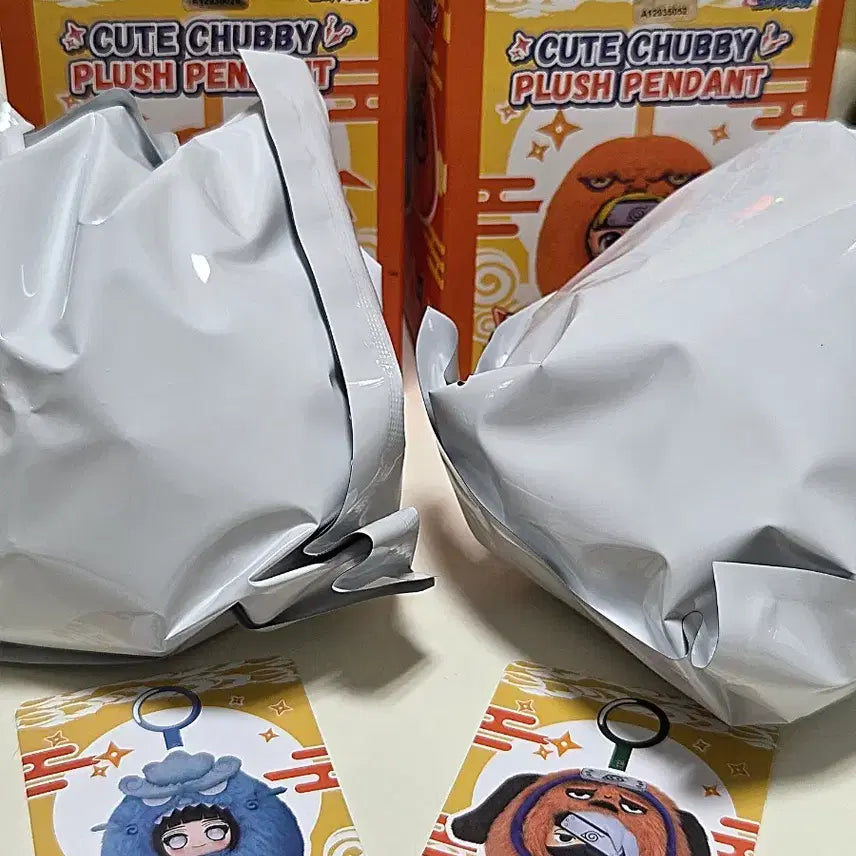 [BUNJANG] Naruto Nabubu Round Dolls Figures (Hinata, Kakashi) Bundle Set / 나루토 나부부 동글 인형 피규어 (히나타,카카시) 일괄