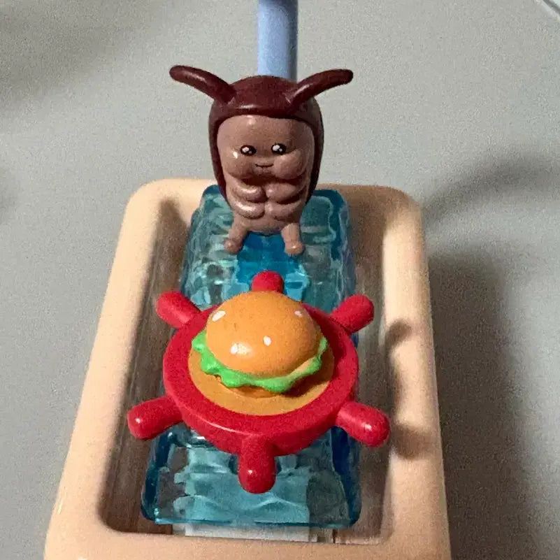 [BUNJANG] SpongeBob SquarePants Hamburger Bathtub Keycap / 급처)스폰지밥 바퀴벌레 키캡 햄버거 욕조 희귀 팝마트 양도
