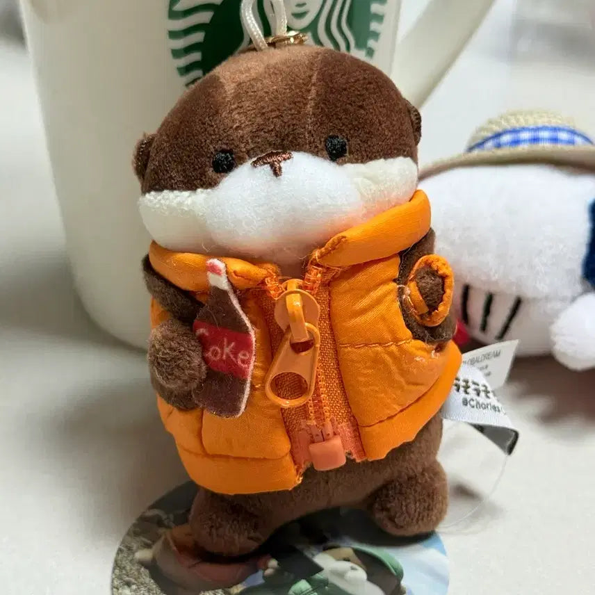 [BUNJANG] Woo-Soo-Soo Cute Padded Jacket Keyring Plush Doll / 패딩 우소우소짱 키링인형