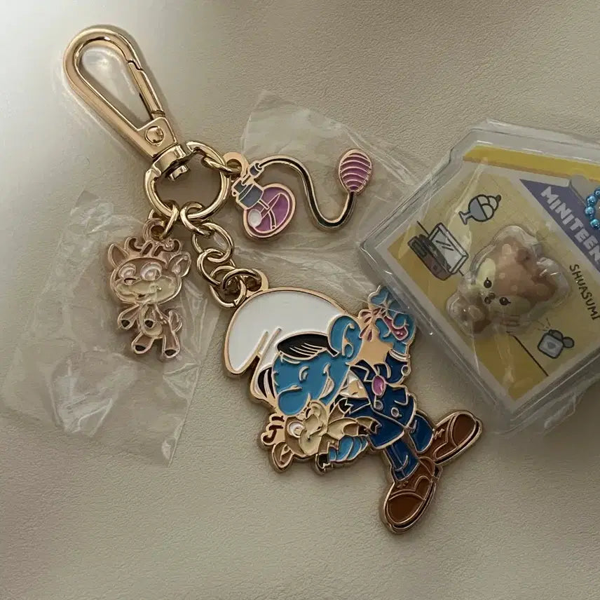 [BUNJANG] SEVENTEEN Joshua Mini Tin Gacha + Isaac Toast Smurf Keyring / 세븐틴 조슈아 미니틴 가챠 + 이삭토스트 스머프 키링