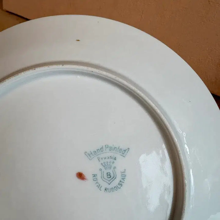 [BUNJANG] 1890s Royal Rudolstadt Salad Plate / 1890년대 독일 앤틱 로열 루돌슈타트 샐러드 접시