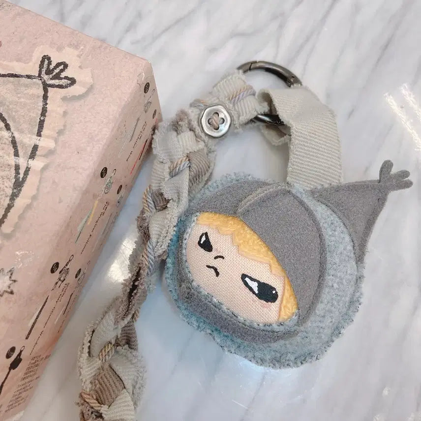 [BUNJANG] Pop Mart Traveler in Fog Felt Keychain / 팝마트 안개속 여행자 펠트키링