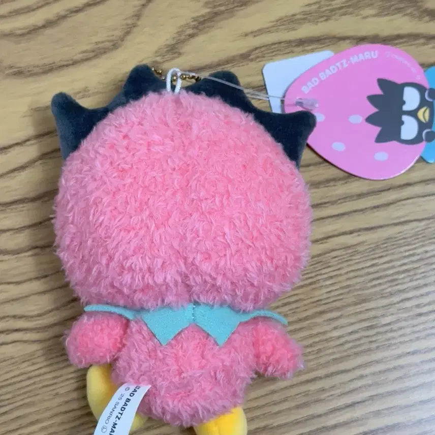 [BUNJANG] Sanrio Badtz-Maru Ichigo Strawberry Limited Edition Mascot Plush Keychain / 산리오 배드바츠마루 이치고 딸기 한정판 마스코트 인형 키링