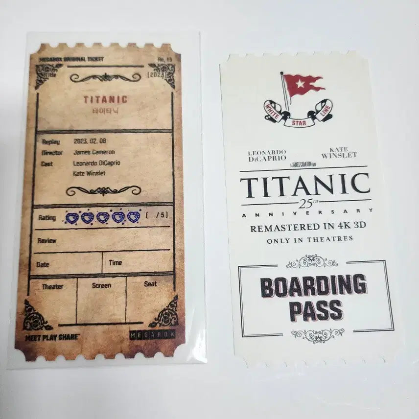 [BUNJANG] Titanic Tenet Original Ticket / 타이타닉 테넷 오티 판매합니다