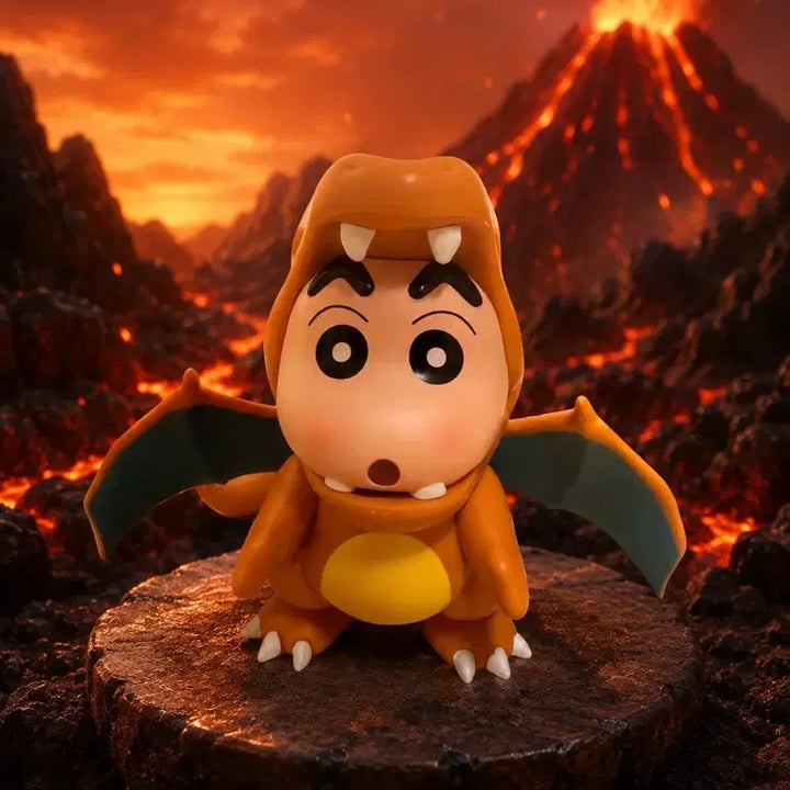 [BUNJANG] Pokemon Charizard Costume Shinnosuke Nohara Figure / 포켓몬 리자몽 짱구 피규어