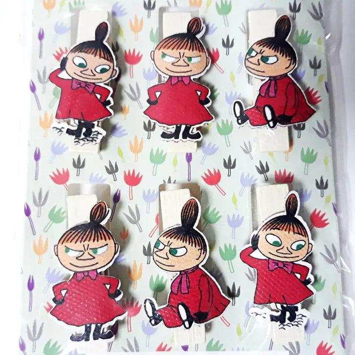 [BUNJANG] SEADO Moomin Character Wood Clips (3 Types: Moomin, Snufkin, Little My) / 일본 SEADO 무민 캐릭터 우드 집게 3종 / 무민, 스너프킨, 리틀미