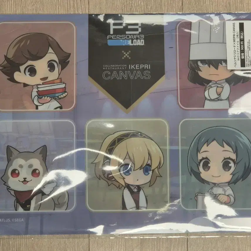[BUNJANG] Persona 3 Ikefre Canvas Collaboration A4 Clear File / 페르소나3 이케프리캔버스 콜라보 A4 클리어파일