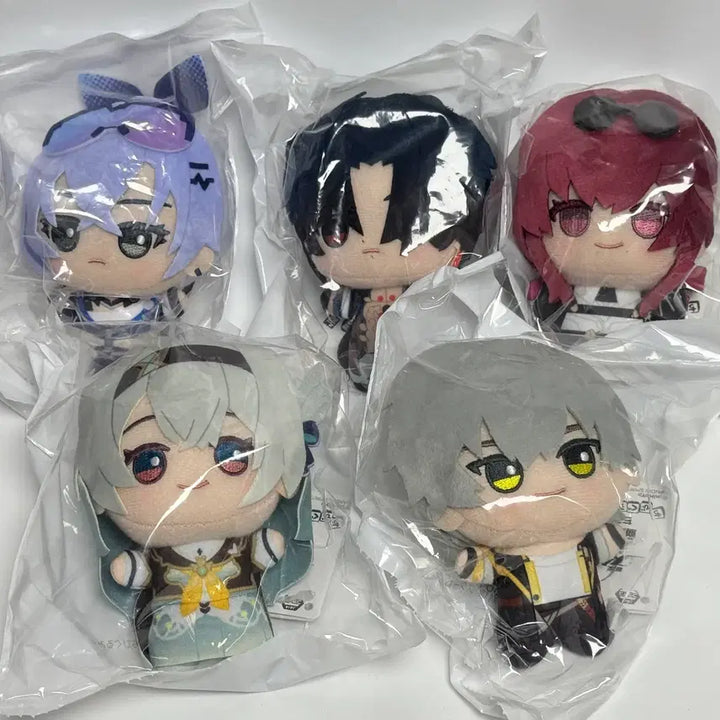 [BUNJANG] Honkai: Star Rail Chibi Plush 5-Piece Full Set (Sealed) / 미개봉, 택포 13.5) 붕괴 스타레일 치비구루미 인형 5종 풀셋