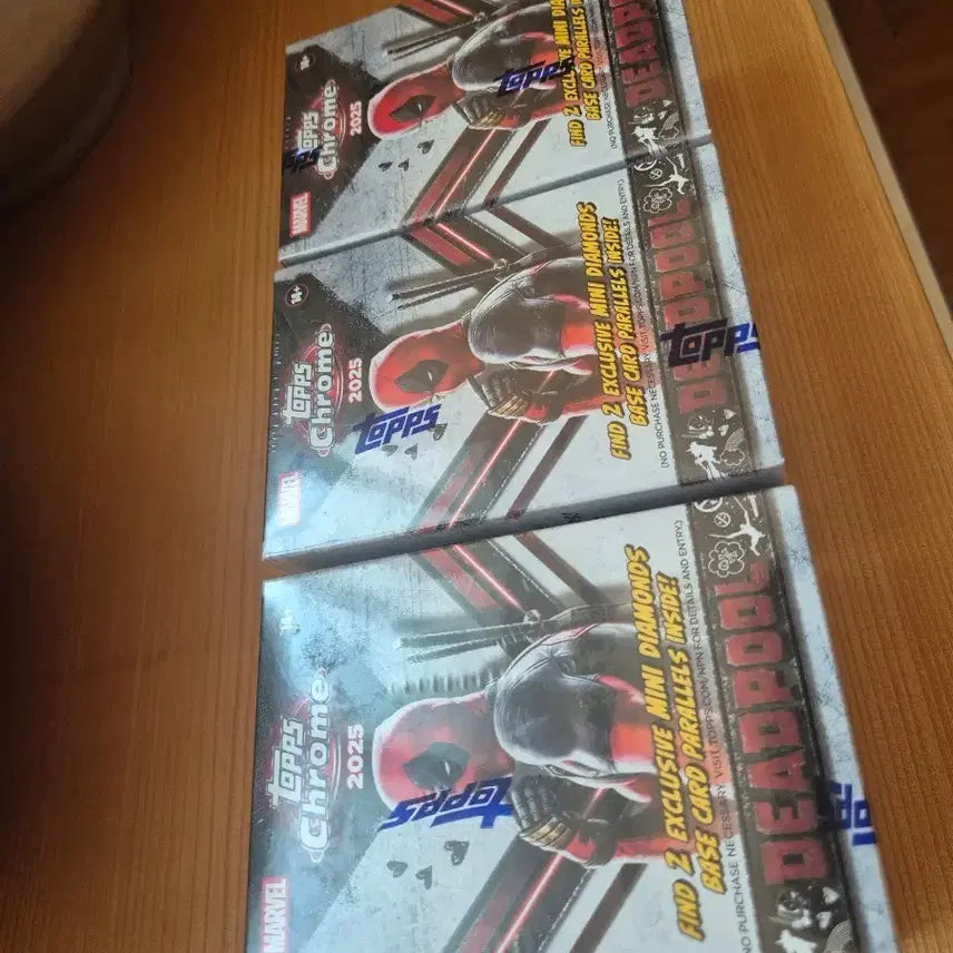[BUNJANG] Topps Deadpool 2025 Chrome Value Box Bundle (3 Boxes) / topps 데드풀 밸류박스 3개
