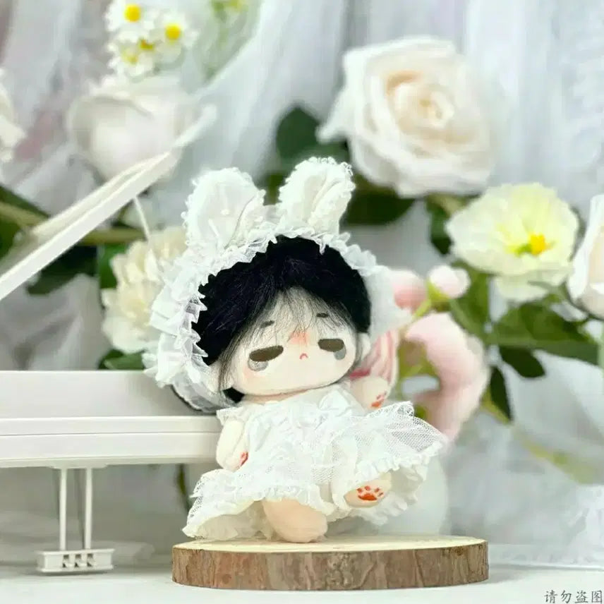 [BUNJANG] 10cm Doll Clothes Dot Rabbit Angel Dress / 새상품) 도트 레빗 엔젤 드레스 10cm 인형옷