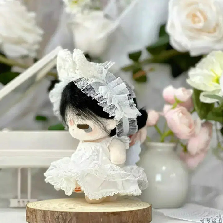 [BUNJANG] 10cm Doll Clothes Dot Rabbit Angel Dress / 새상품) 도트 레빗 엔젤 드레스 10cm 인형옷