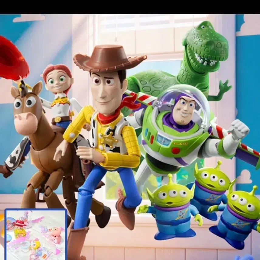 [BUNJANG] Blocki Toy Story Alien, Rex, Bullseye Bundle Set Figures / 일괄 알린 렉스 불스아이 블로키 토이스토리