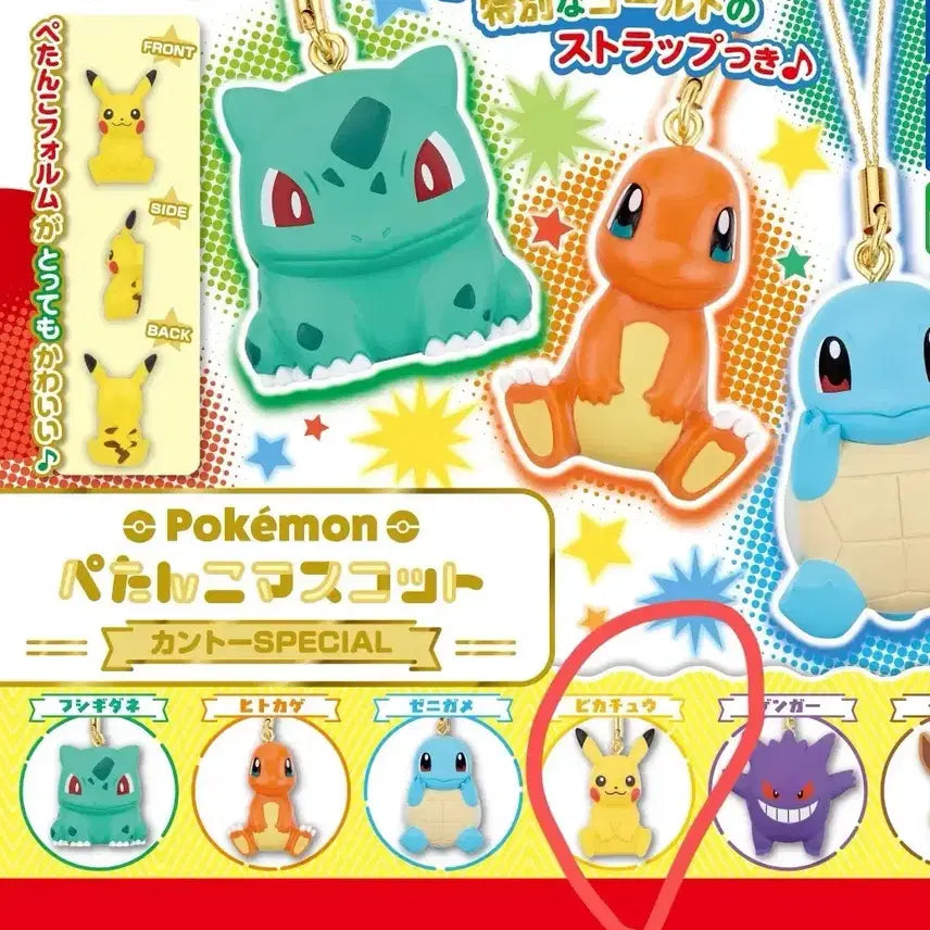 [BUNJANG] Pokemon Flat Mascot Gacha Kanto Special Pikachu Sealed / 포켓몬 납작 마스코트 가챠 관동 스페셜 피카츄 미개봉