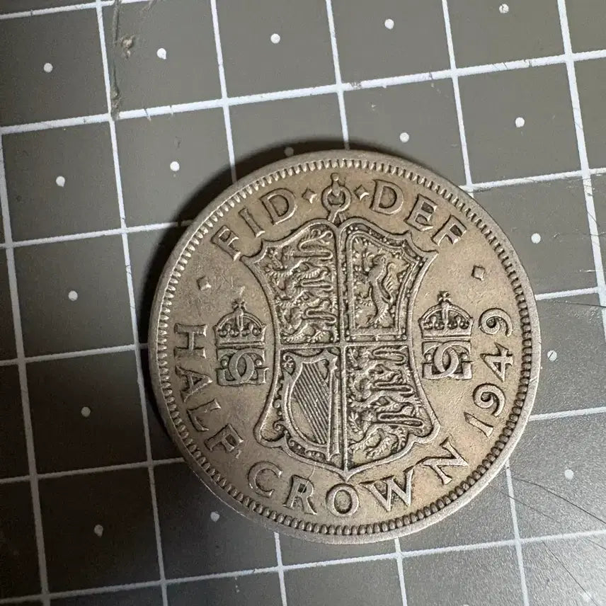 [BUNJANG] United Kingdom King George VI Silver Half Crown Coin / 영국 조지 6세 반 크라운 주화