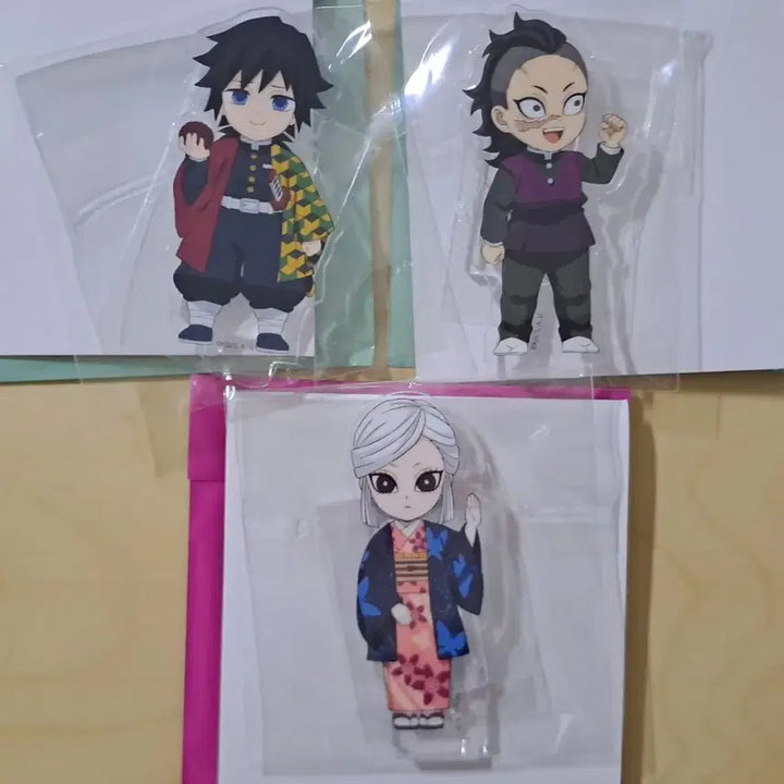 [BUNJANG] Demon Slayer Connecting Acrylic Standee - Giyu, Genya, Amane - Bundle Set / 귀멸의칼날 연결아크릴 기유 겐야 아마네 일괄 판매합니다.