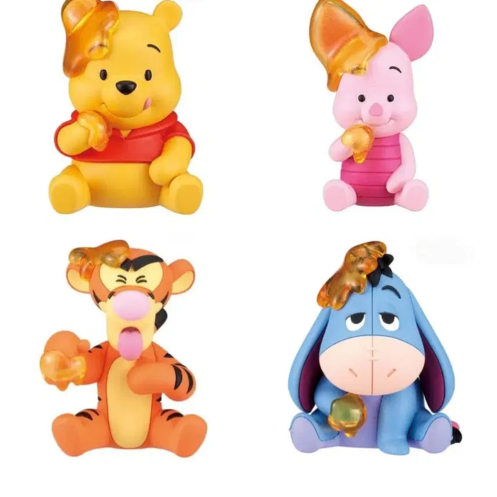 [BUNJANG] Disney Winnie the Pooh Honey Jelly Figure Set of 4 / 디즈니 위니더푸 푸 허니젤리 피규어 4종세트