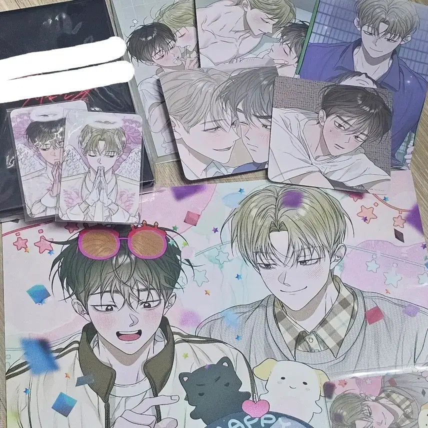 [BUNJANG] Kkotjiyeon Pond Flower Birth Postcard Bundle Set / 꽃이 지는 연못 꽃지연 모펀 일괄 엽서 생일 포카 코스터