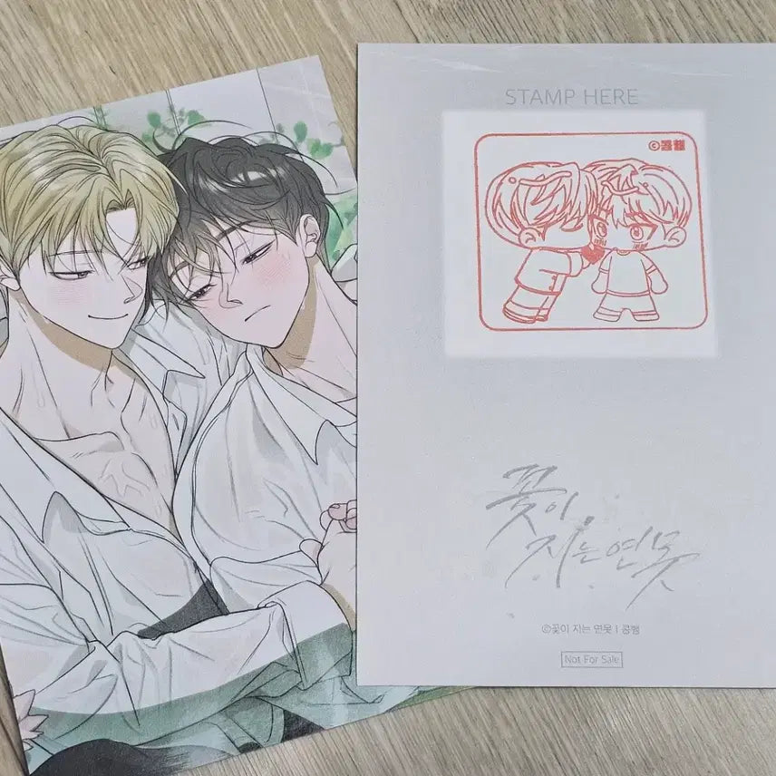 [BUNJANG] Kkotjiyeon Pond Flower Birth Postcard Bundle Set / 꽃이 지는 연못 꽃지연 모펀 일괄 엽서 생일 포카 코스터