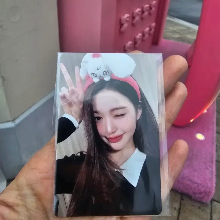 [BUNJANG] IVE Everland Exclusive Yujin Rabbit Headband Photocard / 아이브 에버랜드 7만특전 원영 장원영