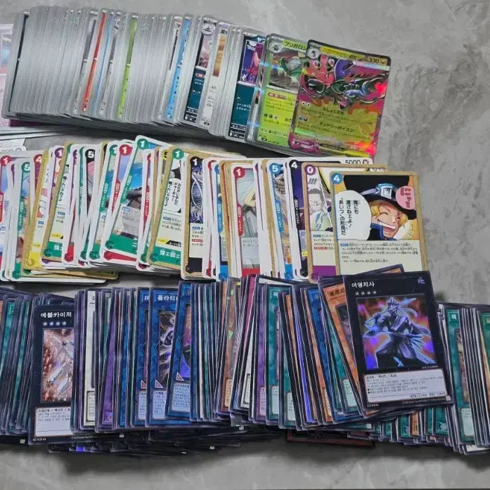 [BUNJANG] Pokemon, One Piece, Yu-Gi-Oh! Cards Assortment / 포켓몬카드 원피스카드 유희왕카드 일반카드