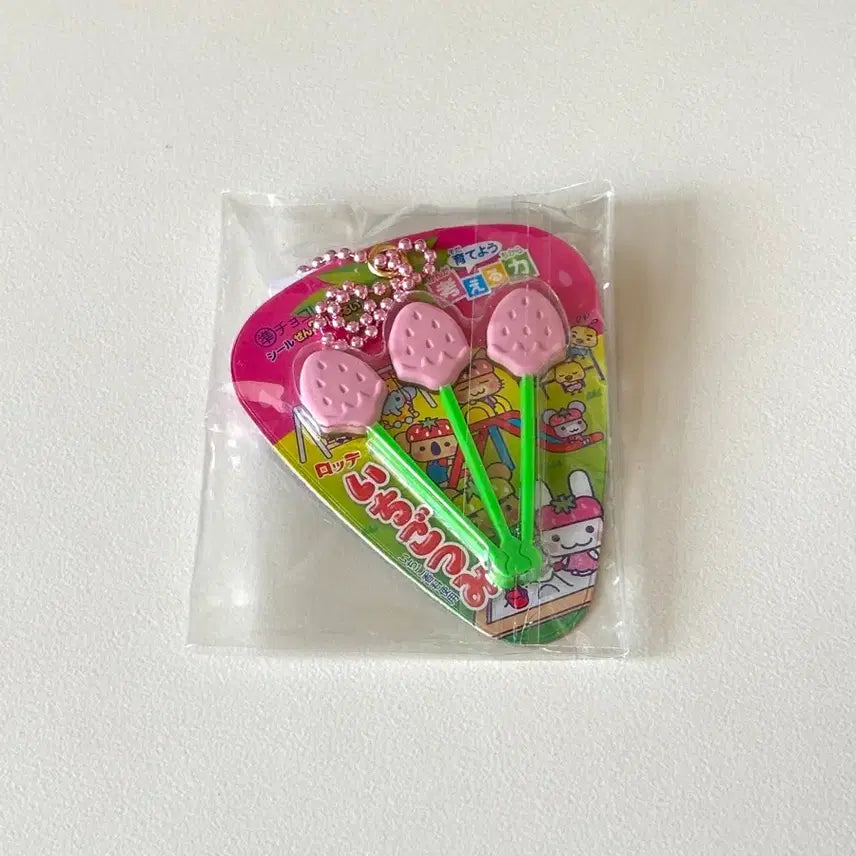 [BUNJANG] Lotte Strawberry Sme Gacha Strap (Sealed) / 롯데 딸기쓰미 가챠