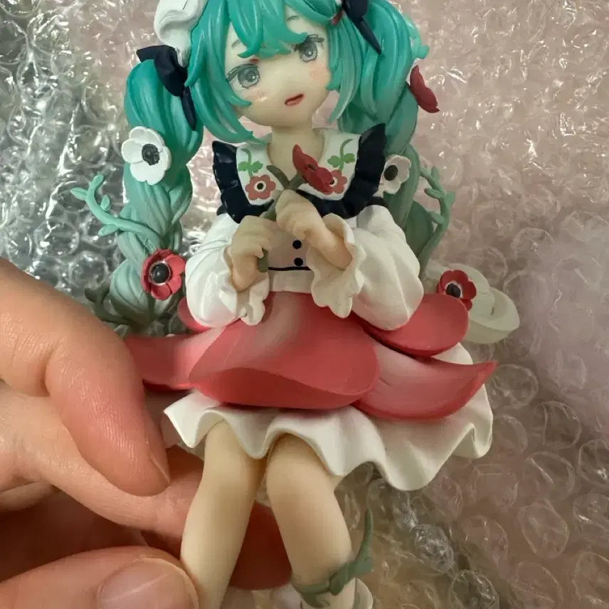 [BUNJANG] Hatsune Miku Flower Fairy Noodle Stopper Figure (Opened) / 하츠네 미쿠 누들스토퍼 플라워 요정 팝니다