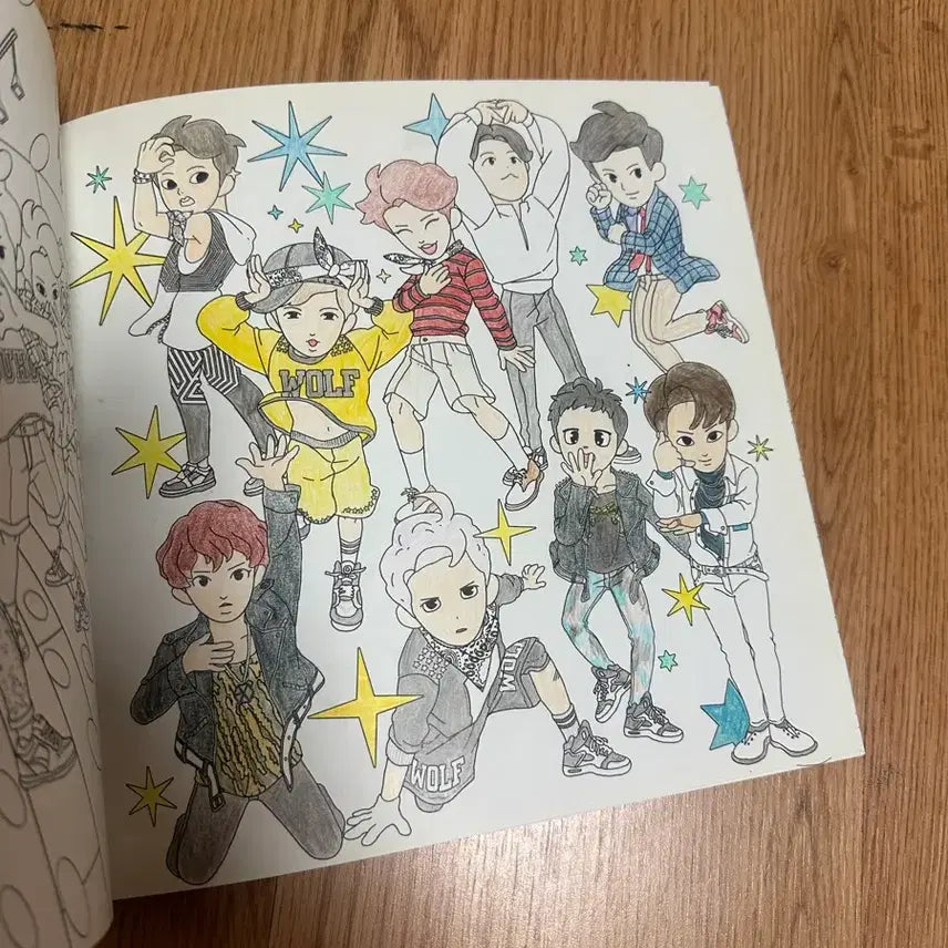 [BUNJANG] EXO Coloring Book / 엑소 컬러링북