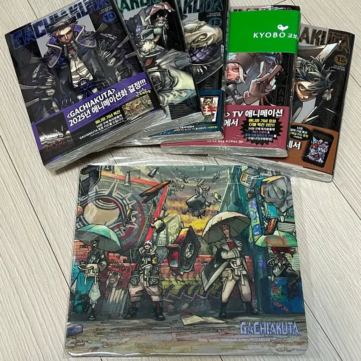 [BUNJANG] Chainsaw Man Mousepad + Volumes 10, 13, 14, 15 Special Edition Set / 가치아쿠타 마우스패드 특전+10,12,13,14,15권 특전판