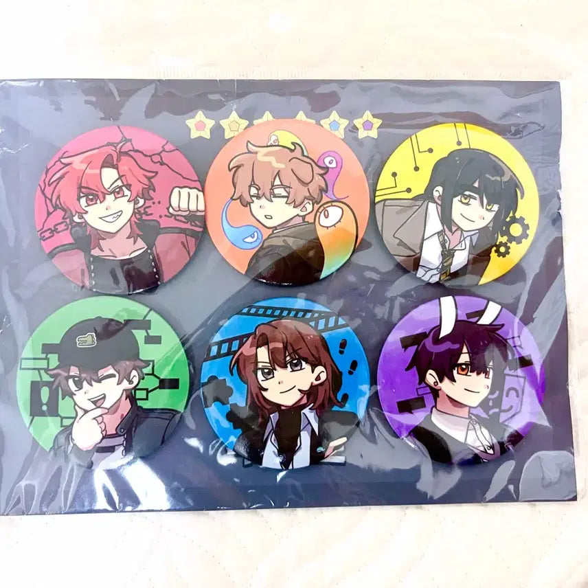 [BUNJANG] Misuvan Pixelie Can Badge Set (Opened) / 미수반 픽셀리 캔뱃지 개봉품 풀셋 6인